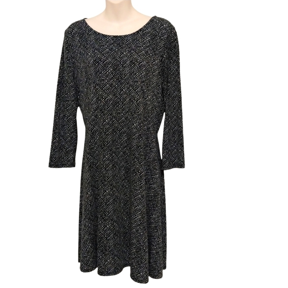 🔵BOGO FREE🔵 Apt. 9 Career Dress Black/White Three Quarter Sleeve Sz M